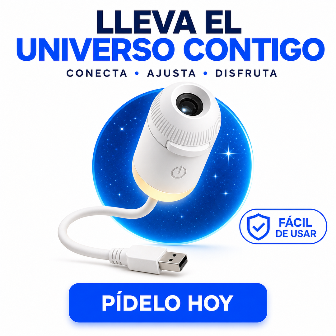 M - Mini proyector de estrellas USB 2 en
