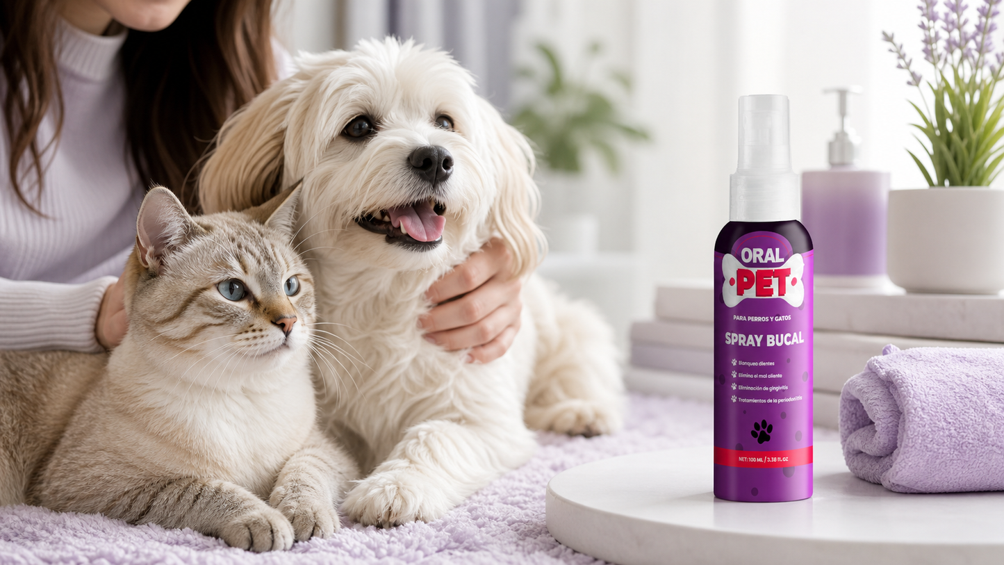 Oral Pet Spray Bucal Limpiador Mascotas