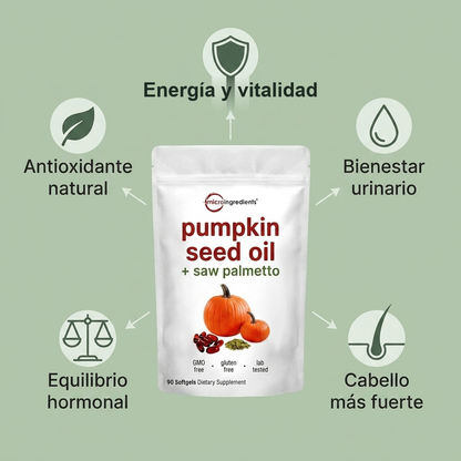 5 beneficios del Aceite de Semilla de Calabaza - energía y vitalidad