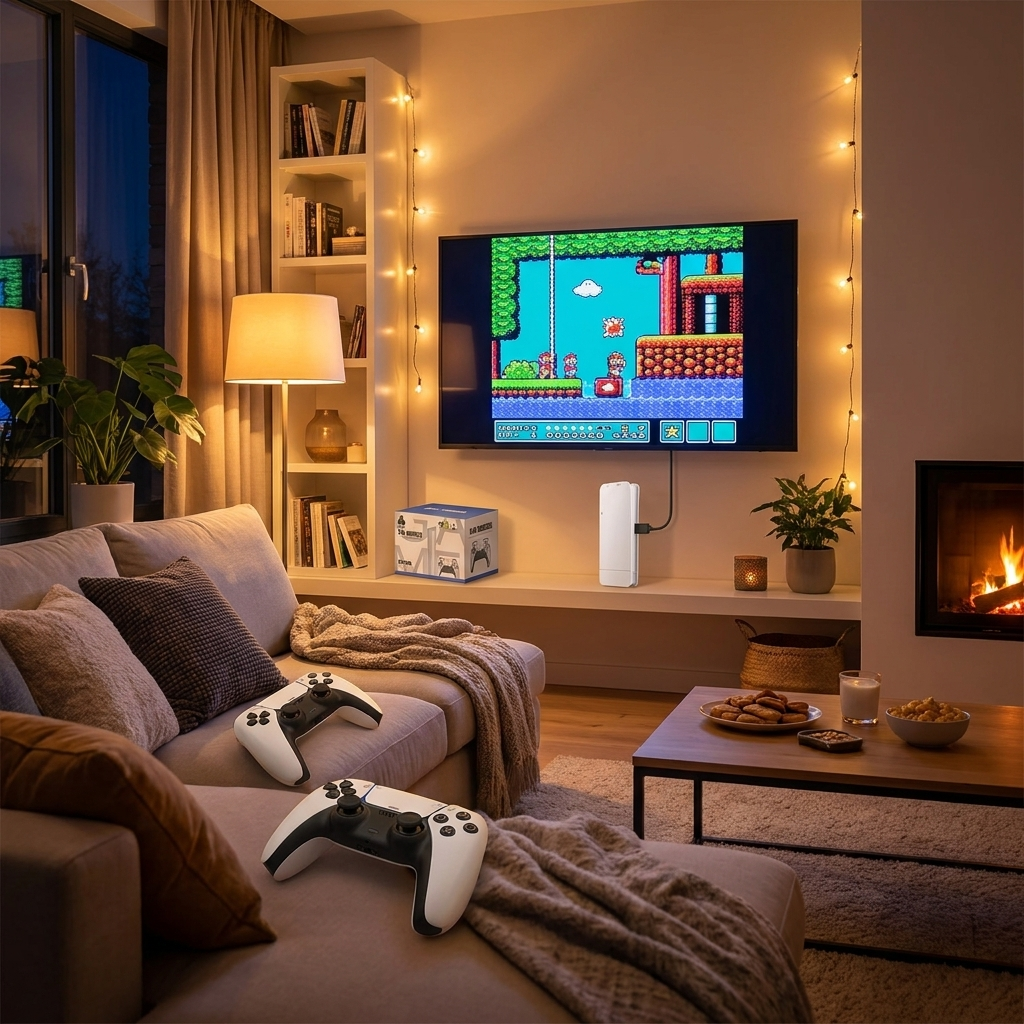 RetroPlay M15 conectada a la TV