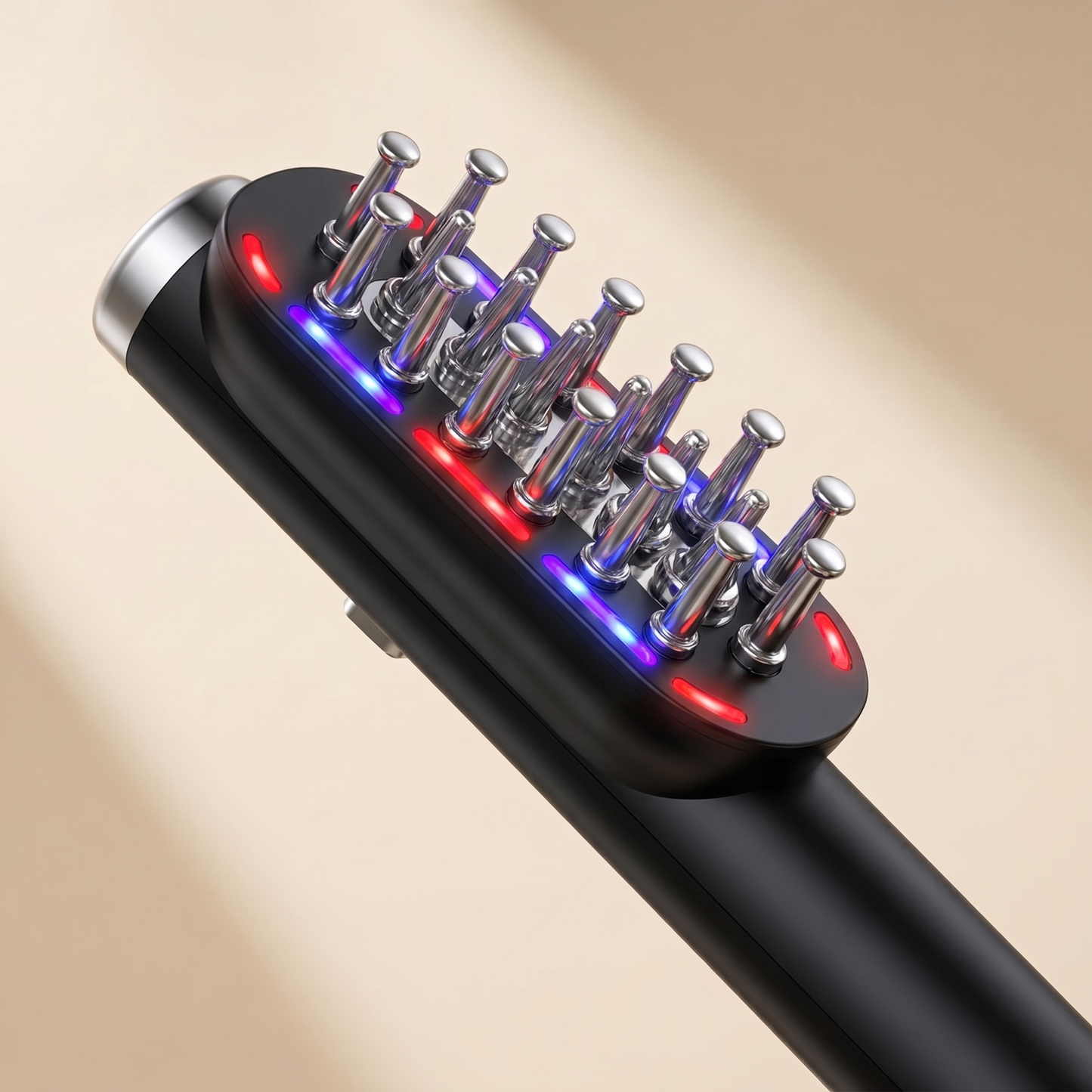 Detalle pines microcorriente y luz LED