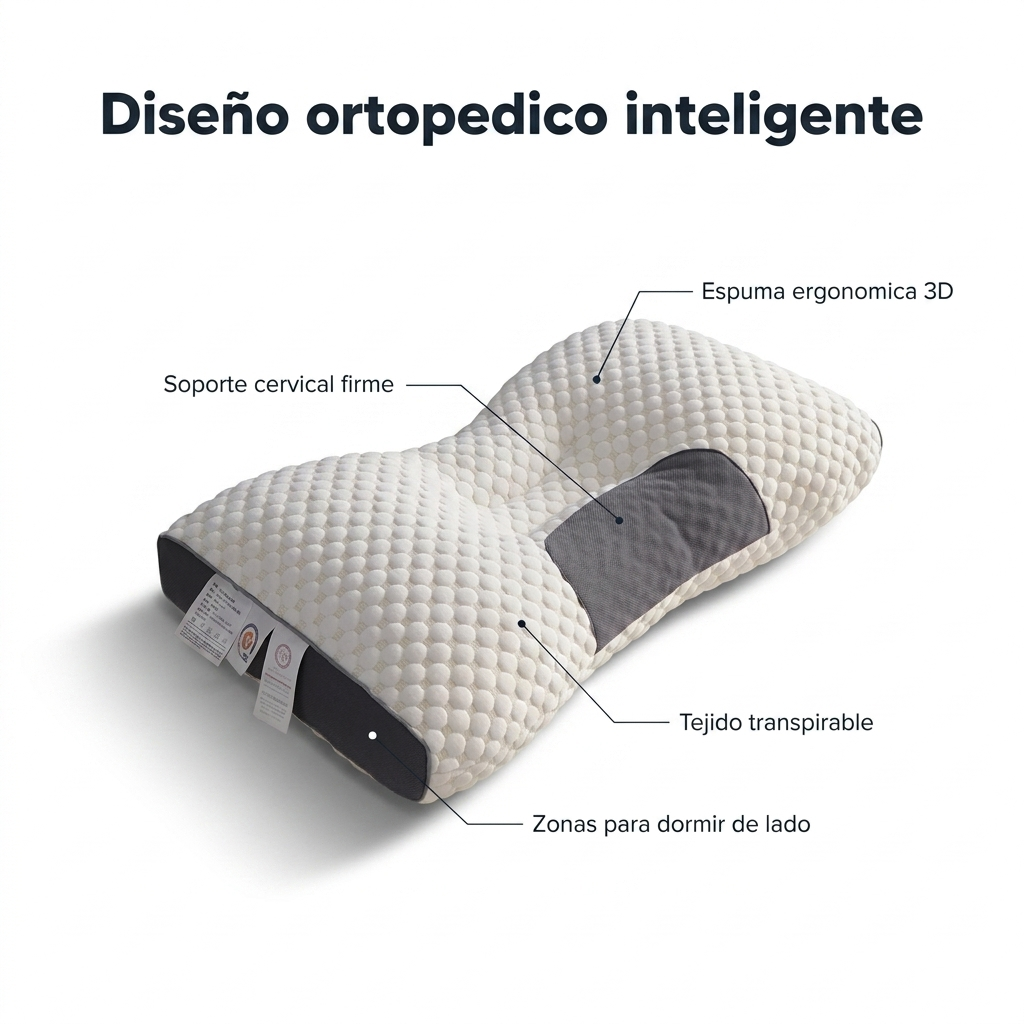 Almohada Cervical Ergonomica 1pcs